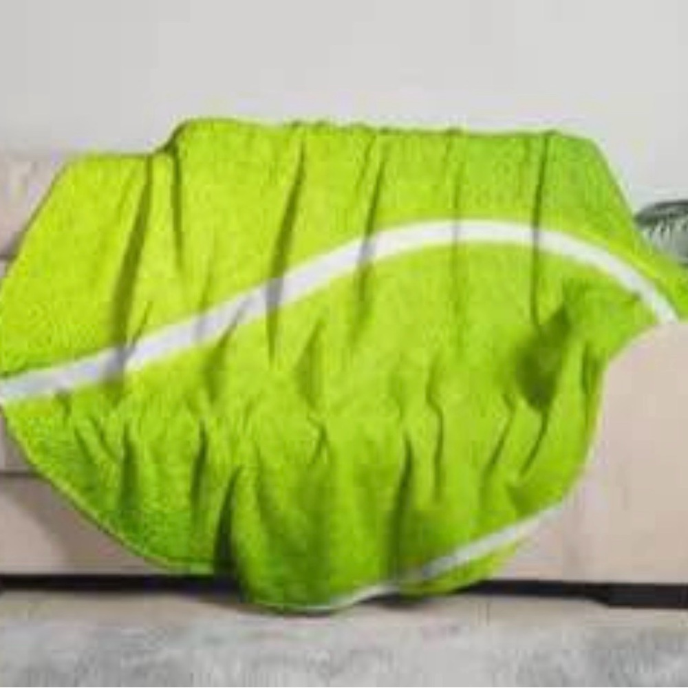 Tennis Ball Throw Blanket